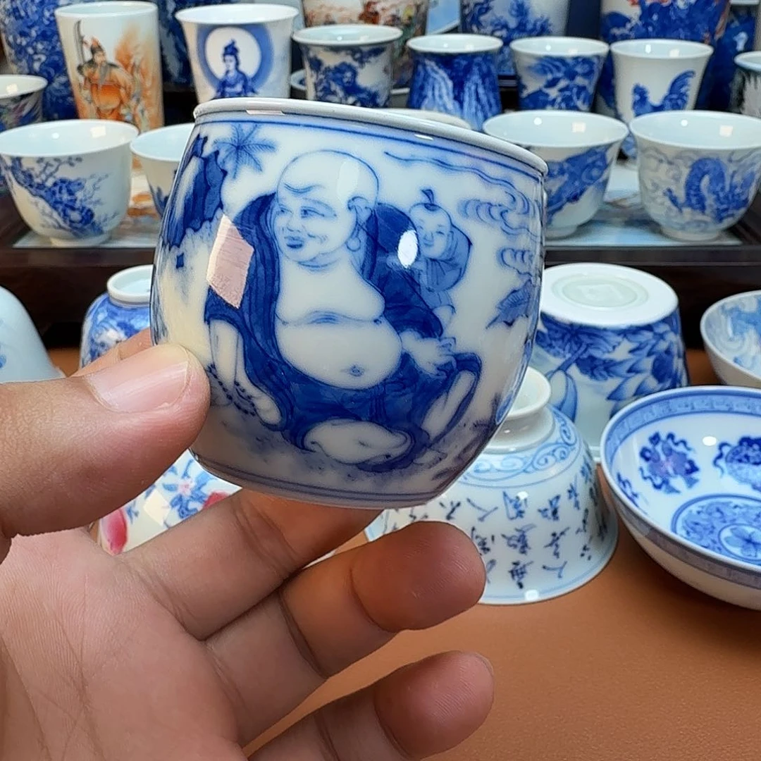 摆件神**手景德镇全手工手绘陶瓷