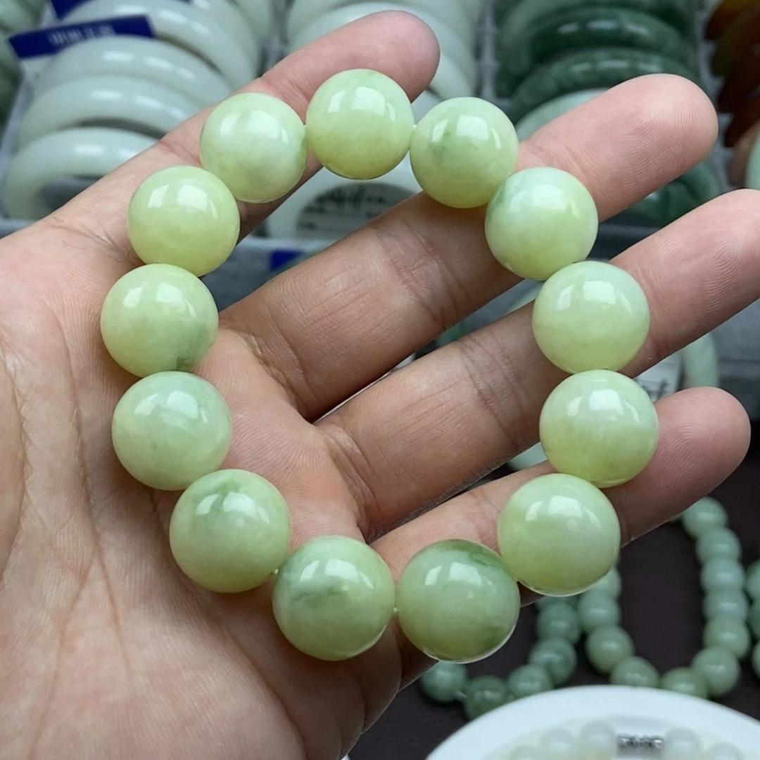 蛇纹石玉未镶嵌手链