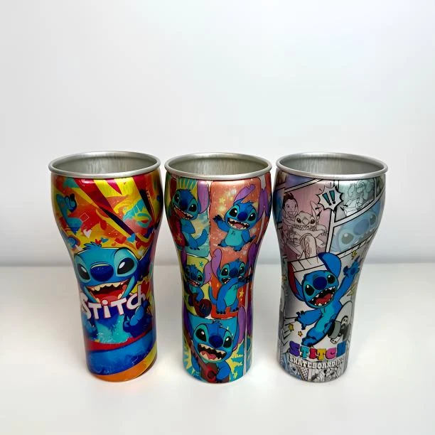 【史迪仔系列】史迪仔网红定制饮水杯啤酒可乐杯铝杯带吸管杯盖