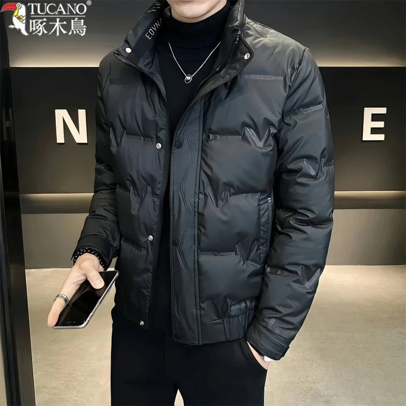 TUCANO/啄木鳥男士羽绒服保暖休闲立领冬季潮流时尚加厚夹克外套