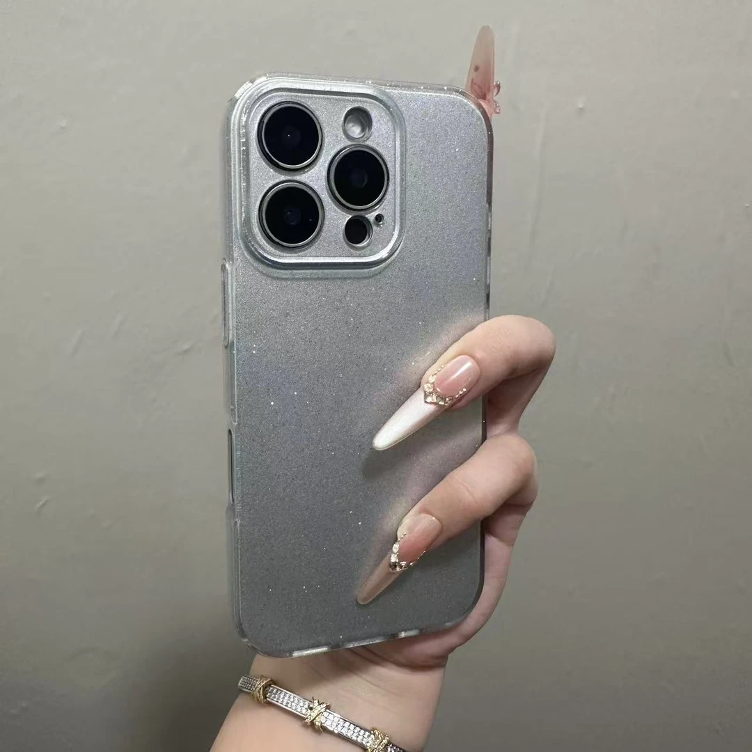 高级感果冻磨砂防摔全包适用苹果16、15多款型号ins手机壳小众透明