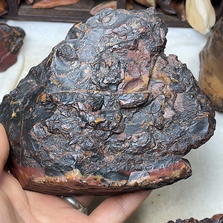 轻***.石材戈壁牧民美石原石