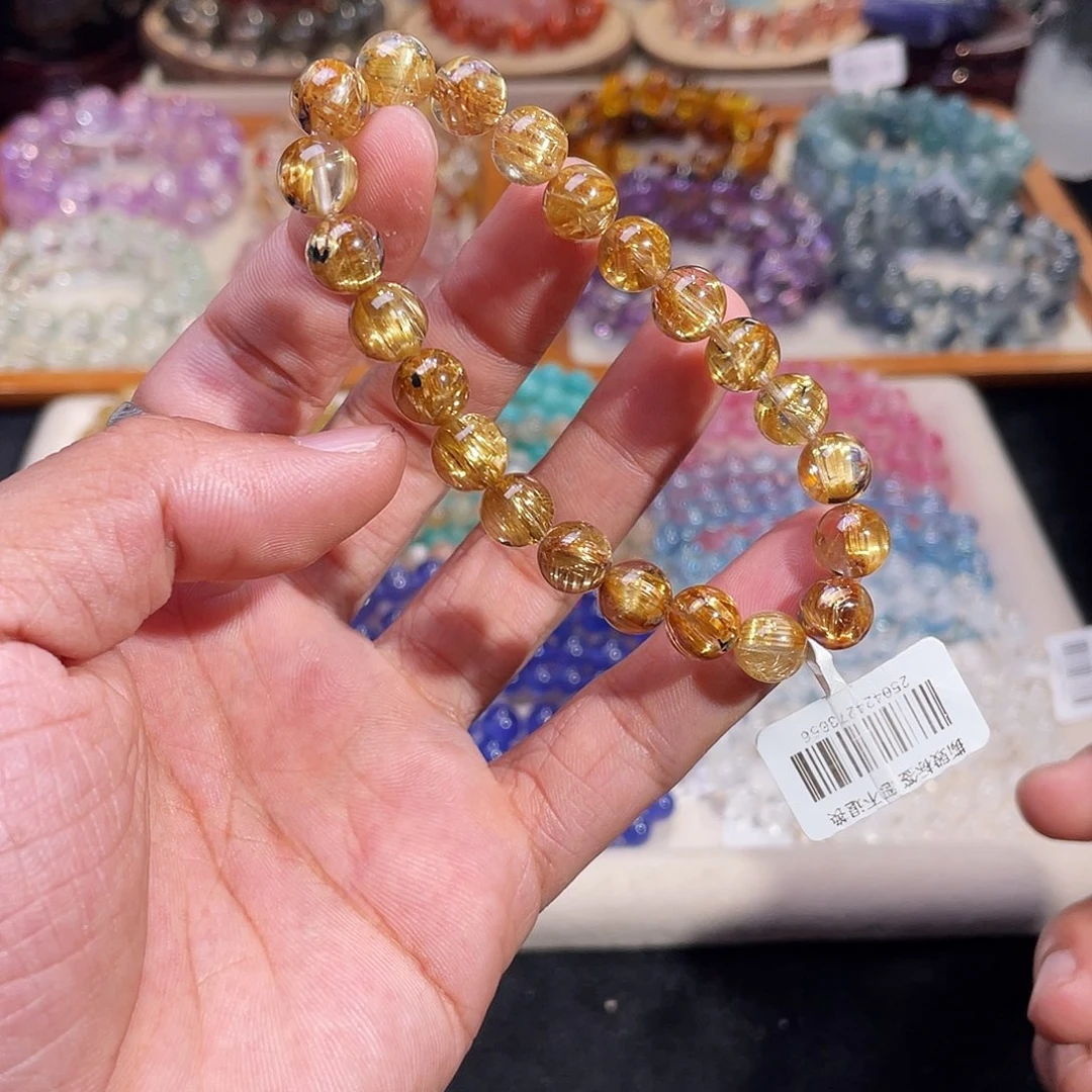 未镶嵌水晶手链钛晶发8.7mm