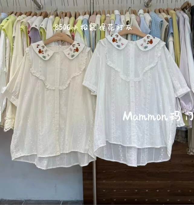 米多多 MM#8506#小松鼠提花衬衣 kc