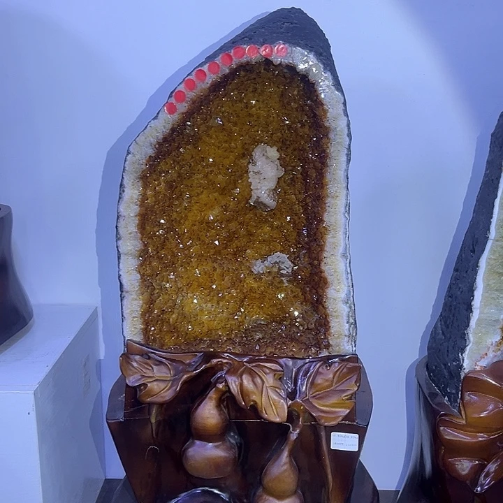 银S925镶嵌紫晶大型摆件（非配饰）