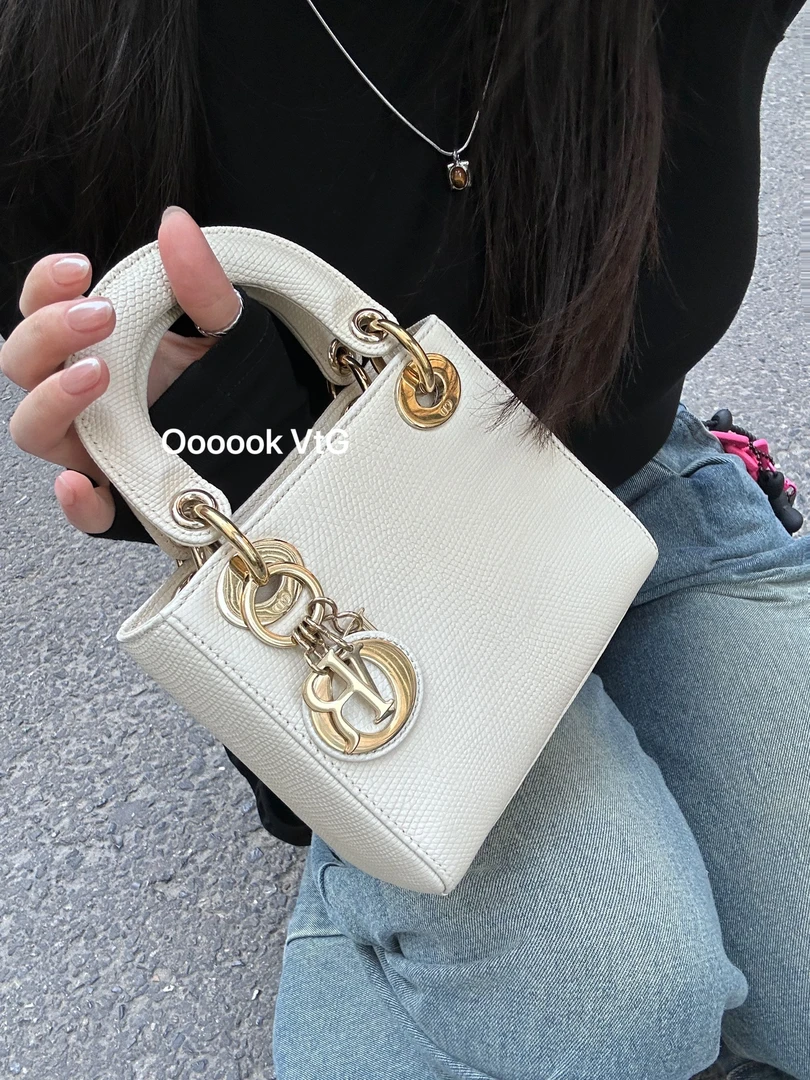95新 DIOR/迪奥 CS6400 Dior迪奥 蜥蜴皮手提包