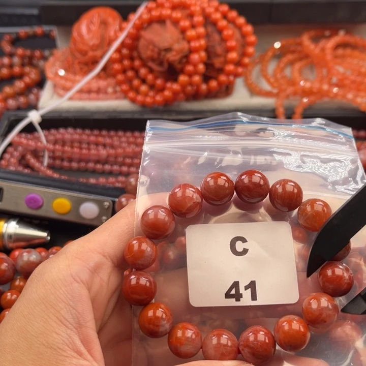 南红玛瑙未镶嵌多样性发货默认微瑕称重12mm