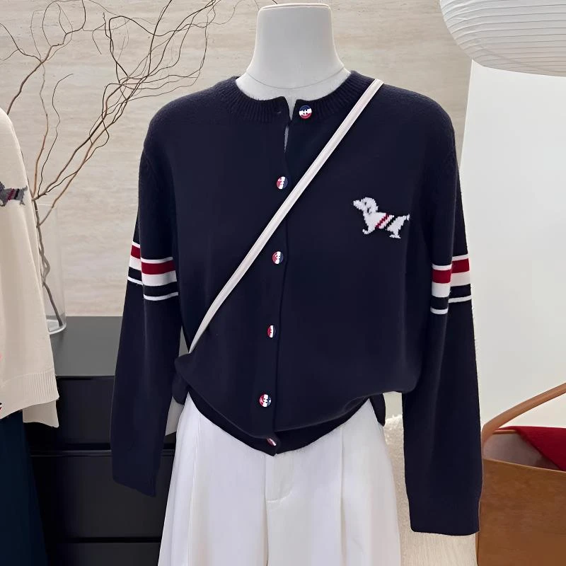 香朵儿小个子显高显瘦针织衫2025春秋新款轻奢小众高级感女装外套