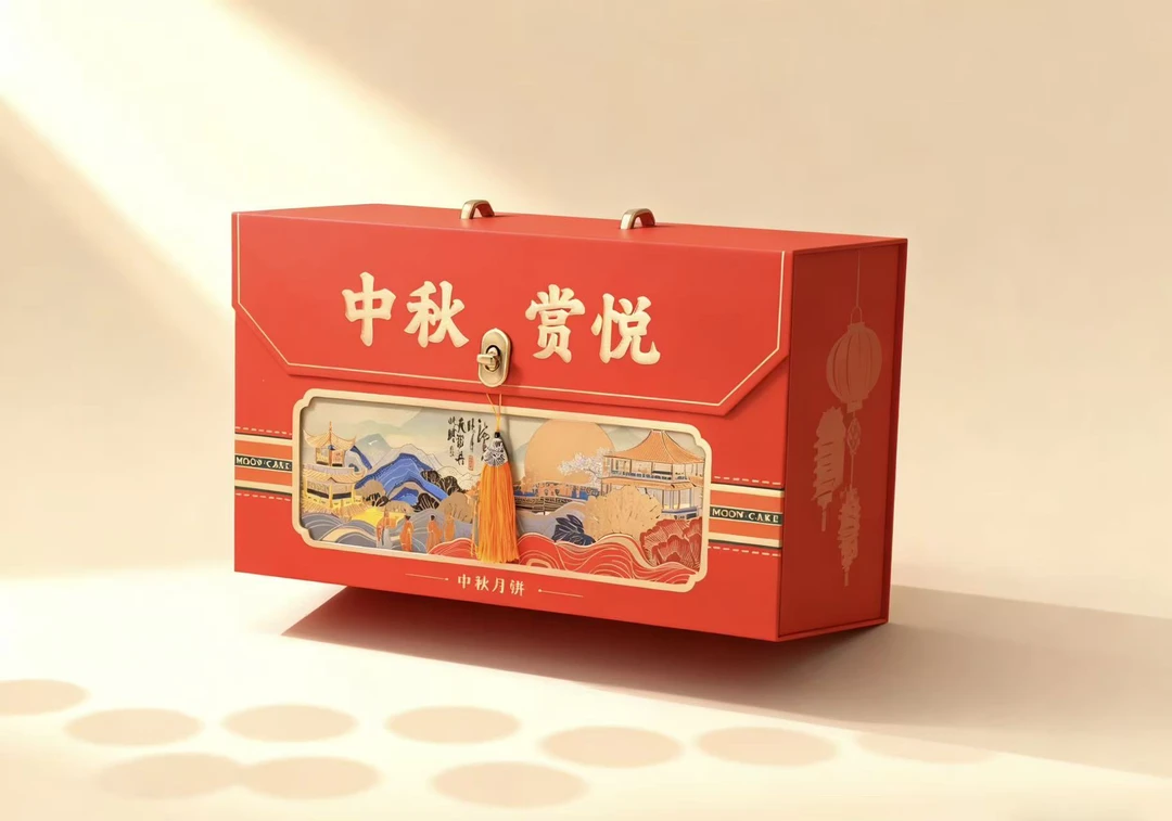 中秋赏月茶饼高档月饼礼盒中秋节送礼佳品