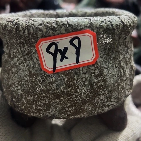 红陶粗陶花盆手工