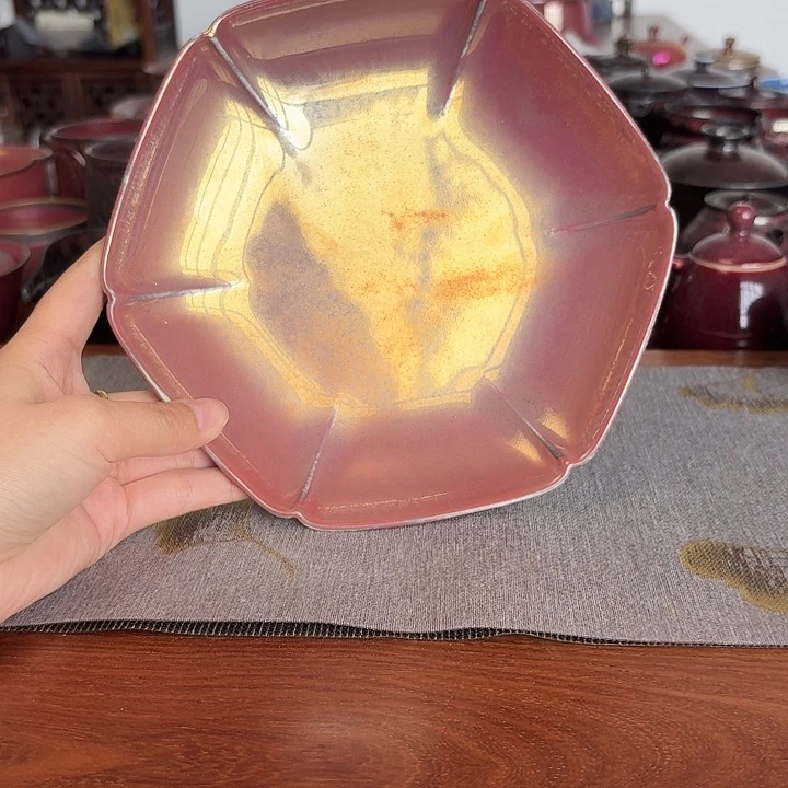 031彩金釉传统工艺壶承