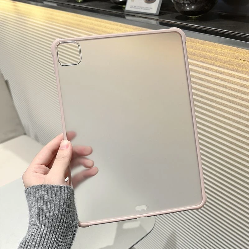 气垫磨砂亲肤手感平板保护壳防摔超薄无盖适用多尺寸女款折叠透明