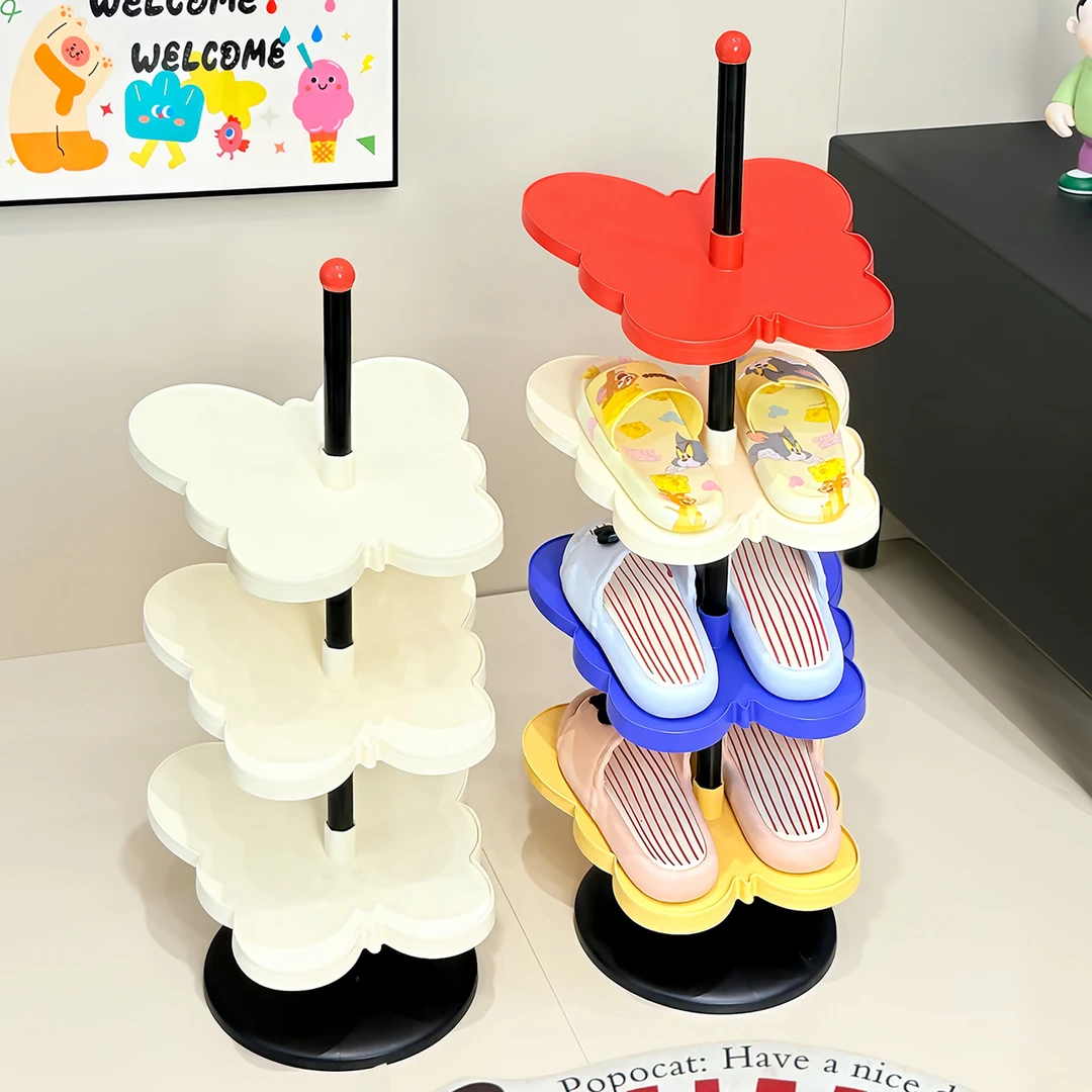 入户门鞋架收纳神器家用门口室内夹缝双层鞋托架分层式放鞋子鞋柜