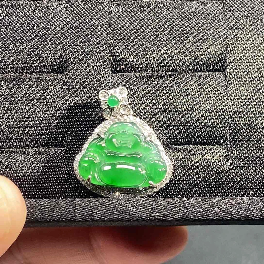 翡翠银S925镶嵌戒指