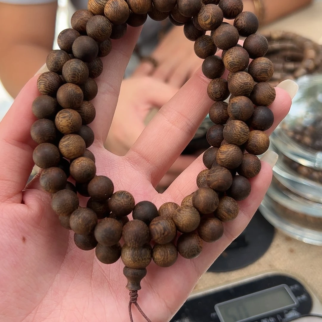 手串沉香奇楠沉香沉浮09圆珠45g多圈多样性发一