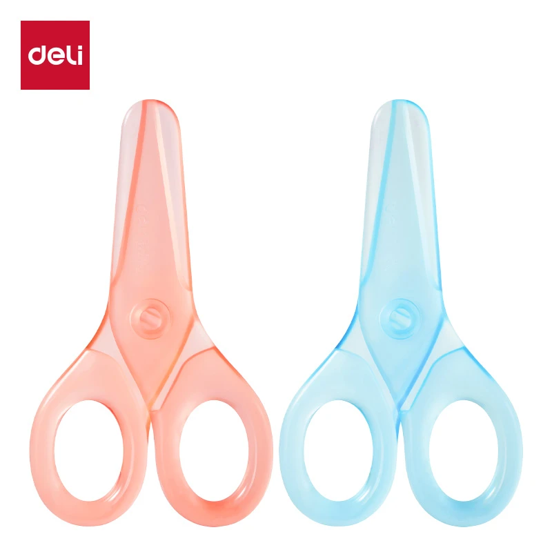得力小剪子学生剪刀幼儿园手工儿童专用剪刀树脂剪刀小孩安全剪刀