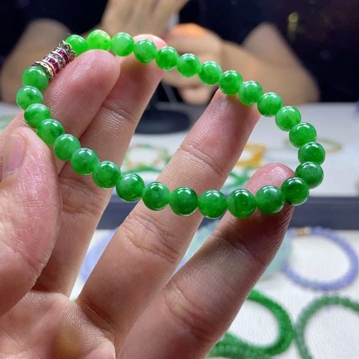 定制翡翠未镶嵌缅甸翡翠A货卡6.4