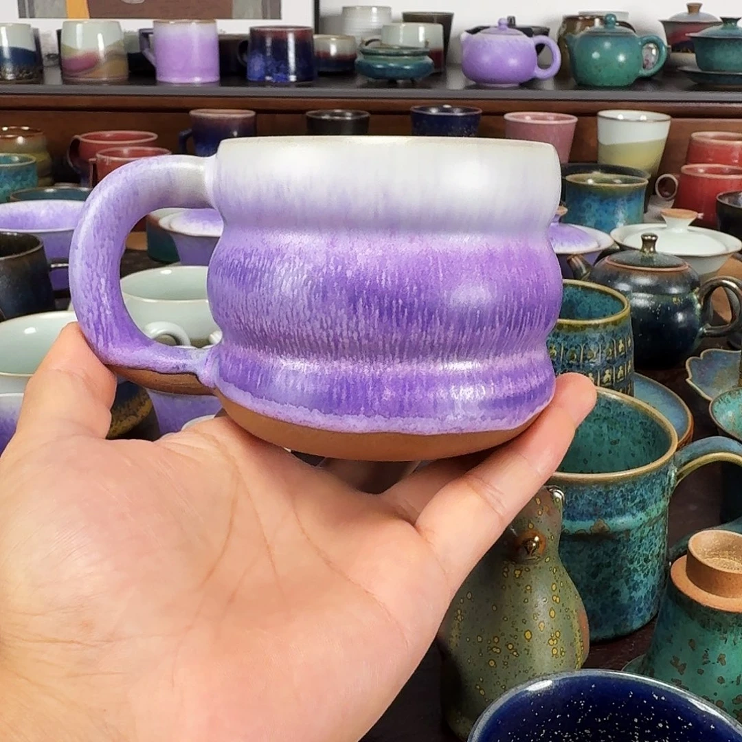 紫光釉马克杯咖啡杯