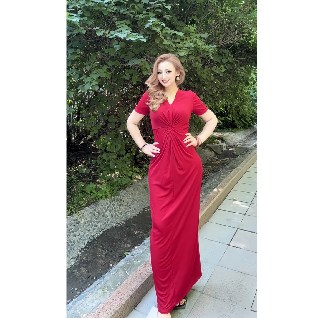 9999【】夏季福利款显瘦黑色V领气质女装连衣裙