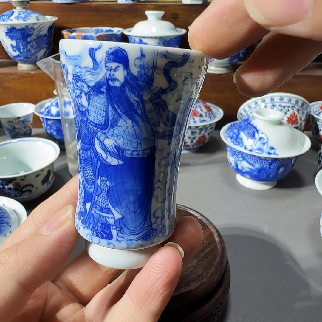 *****泥塑主人杯手工手绘