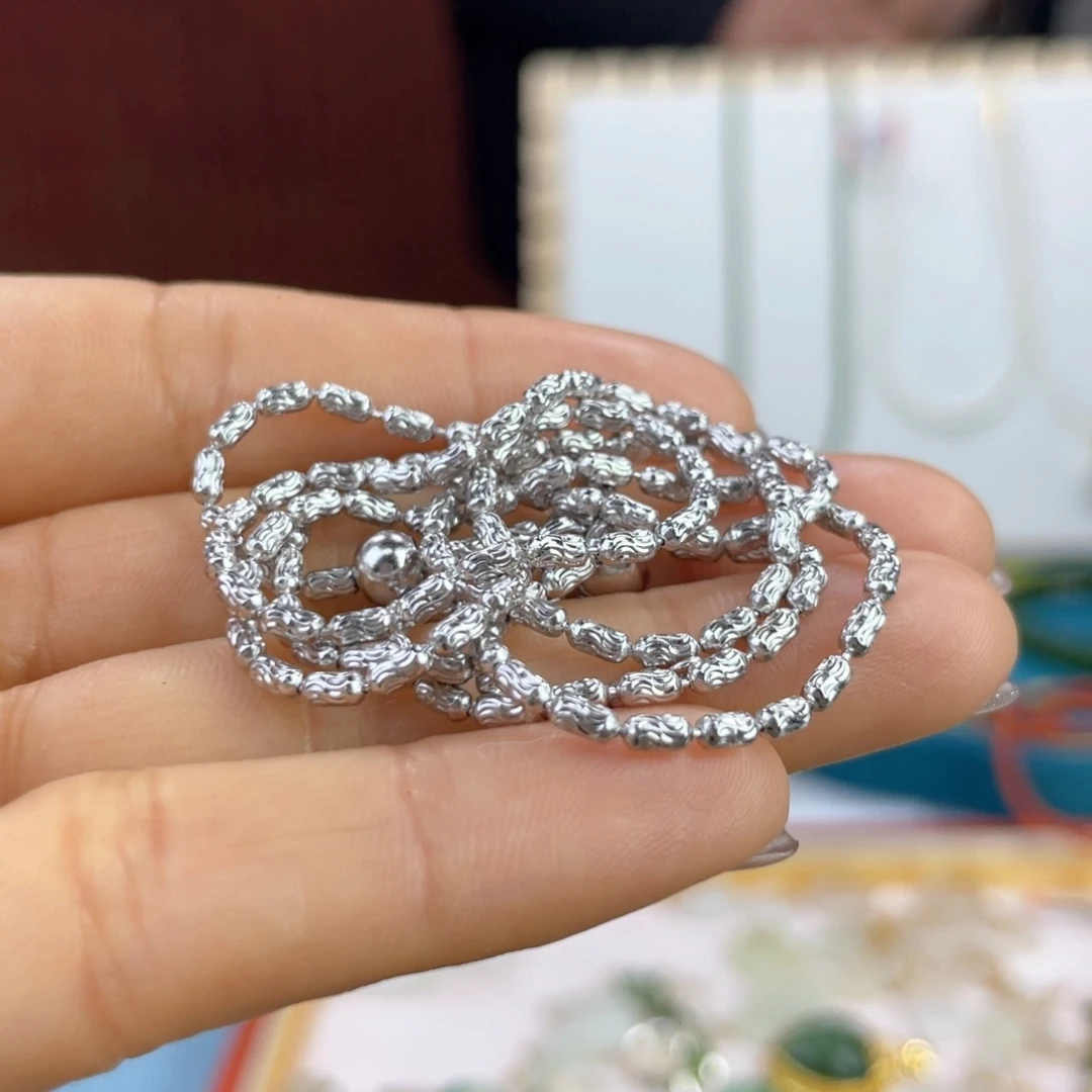 和田玉颈饰银S925镶嵌