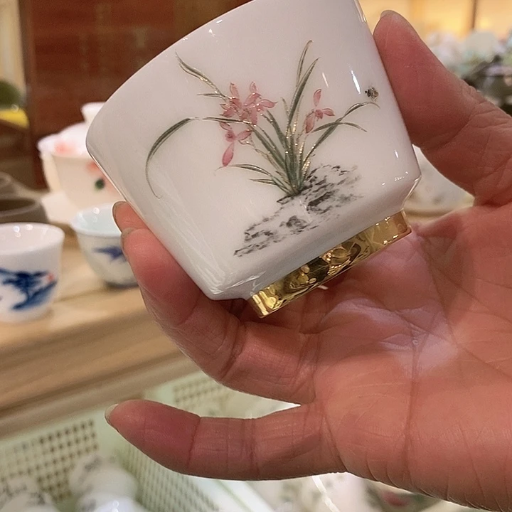 羊脂白玉冰种主人杯