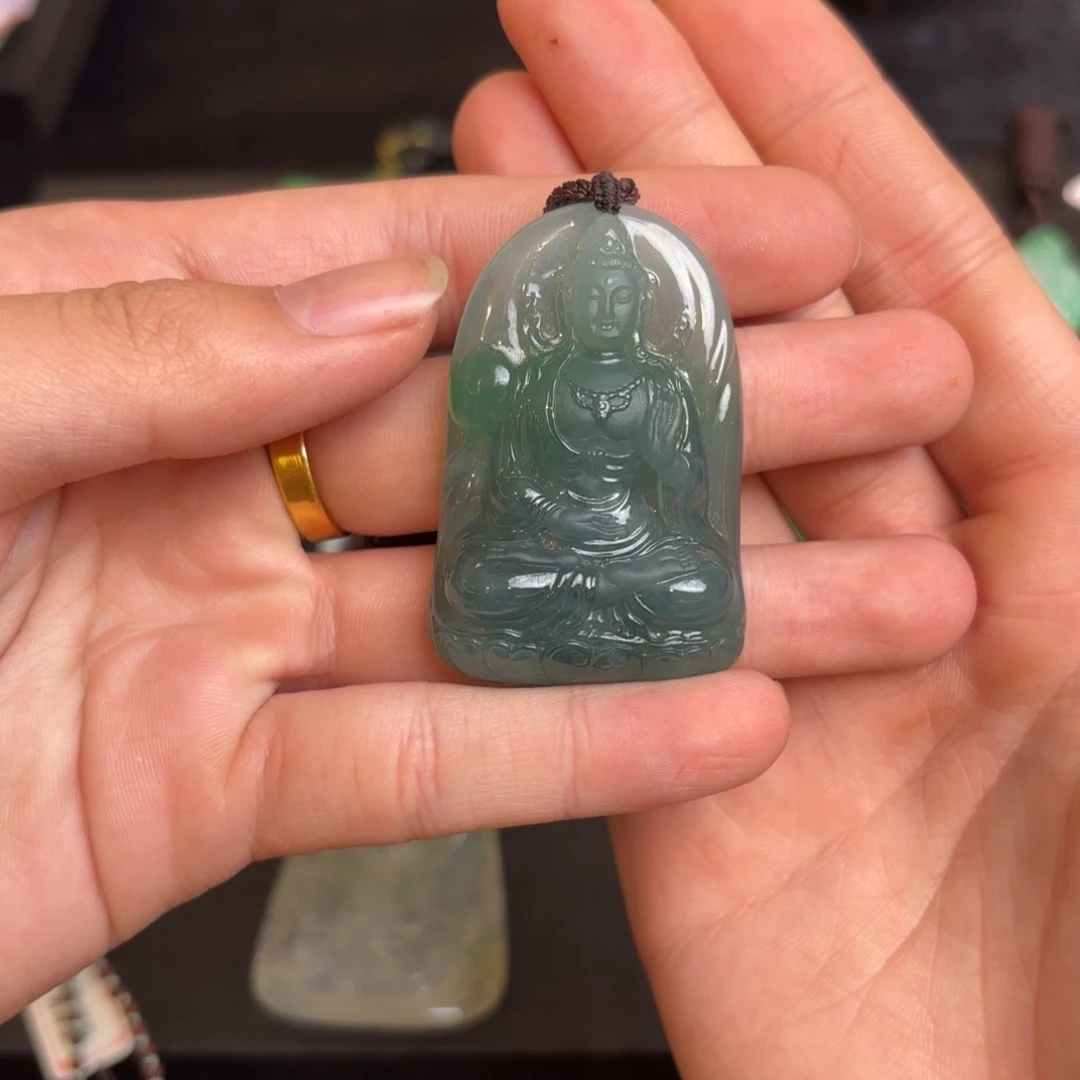 翡翠未镶嵌颈饰天然缅甸翡翠a货