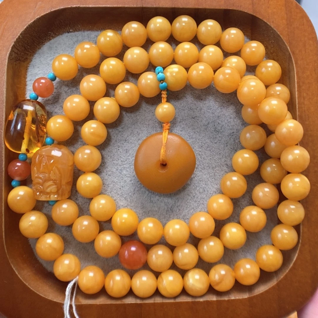 蜜蜡未镶嵌手串蜜蜡