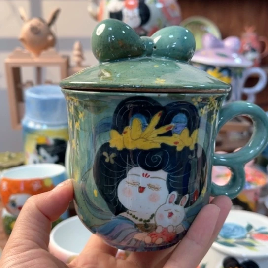 炉景德镇釉下手绘陶瓷 