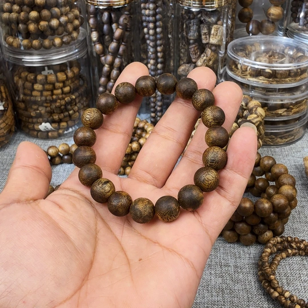 算***了沉香碎屑沉香绿棋醇化老料1.1cm