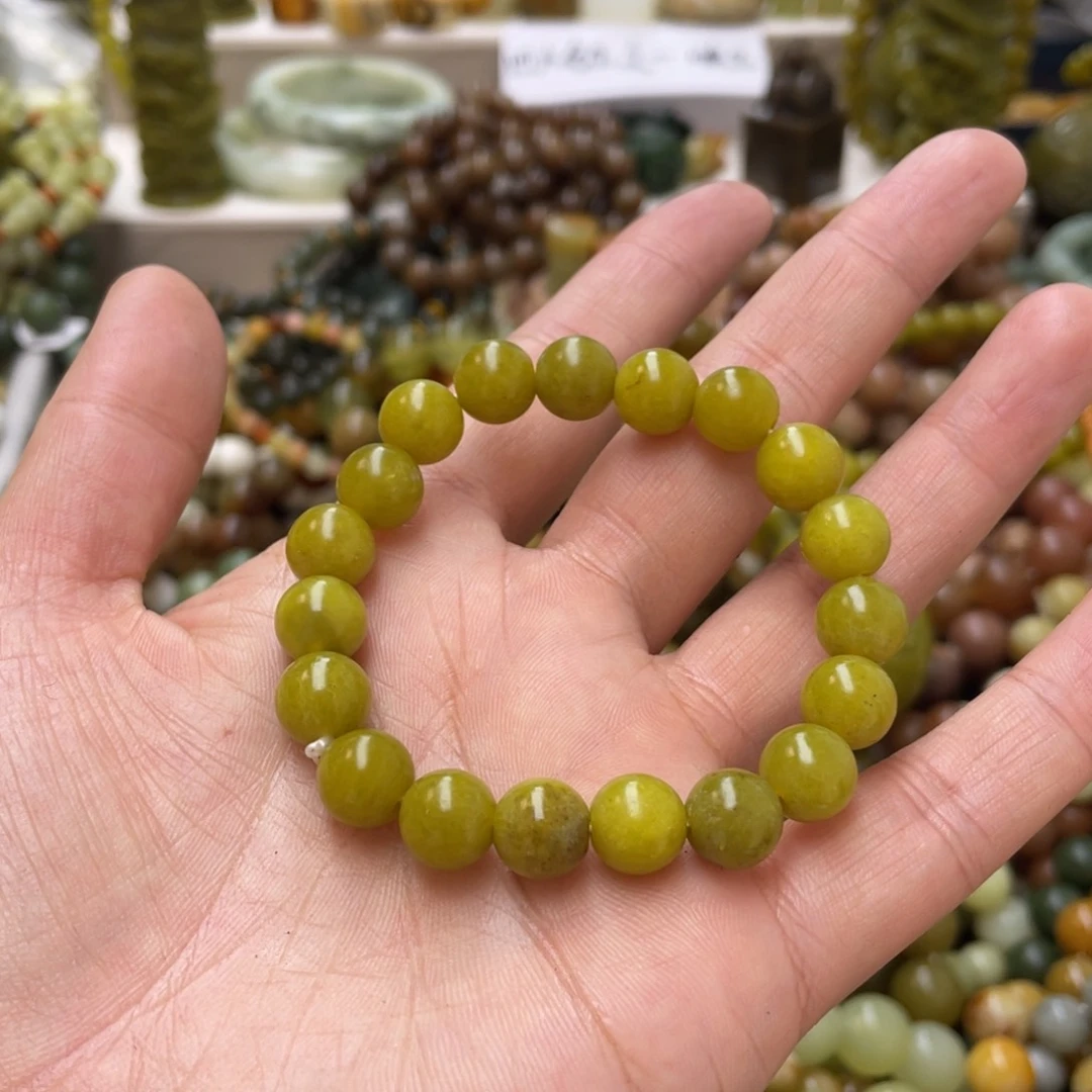 蛇纹石玉手链未镶嵌