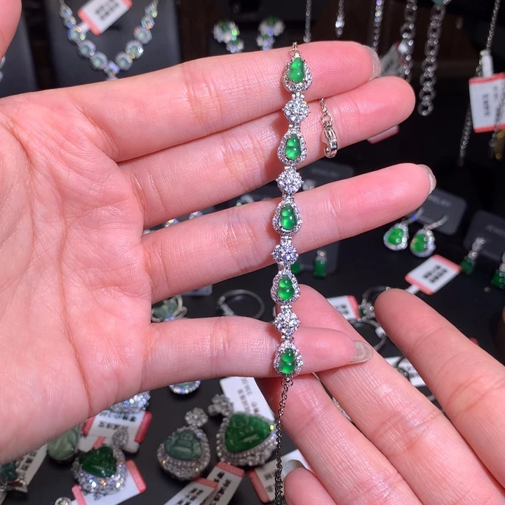 翡翠未镶嵌手链手链