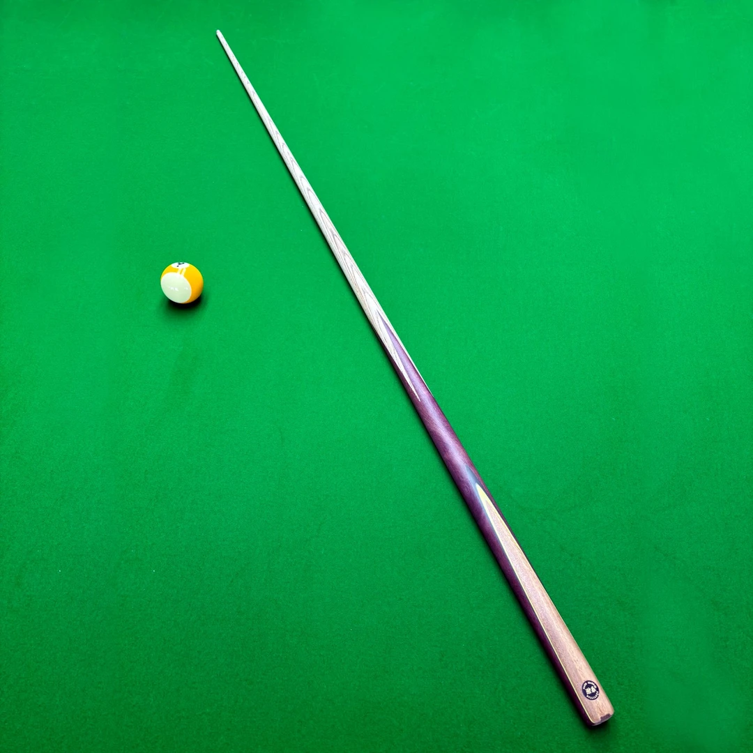 【紫心木】贴片台球杆小头斯诺克球杆中式黑八球杆白蜡木免漆手工杆