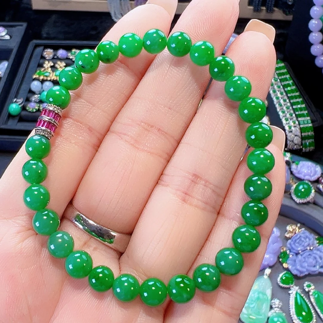 翡翠未镶嵌手链签收后24小时鉴赏期