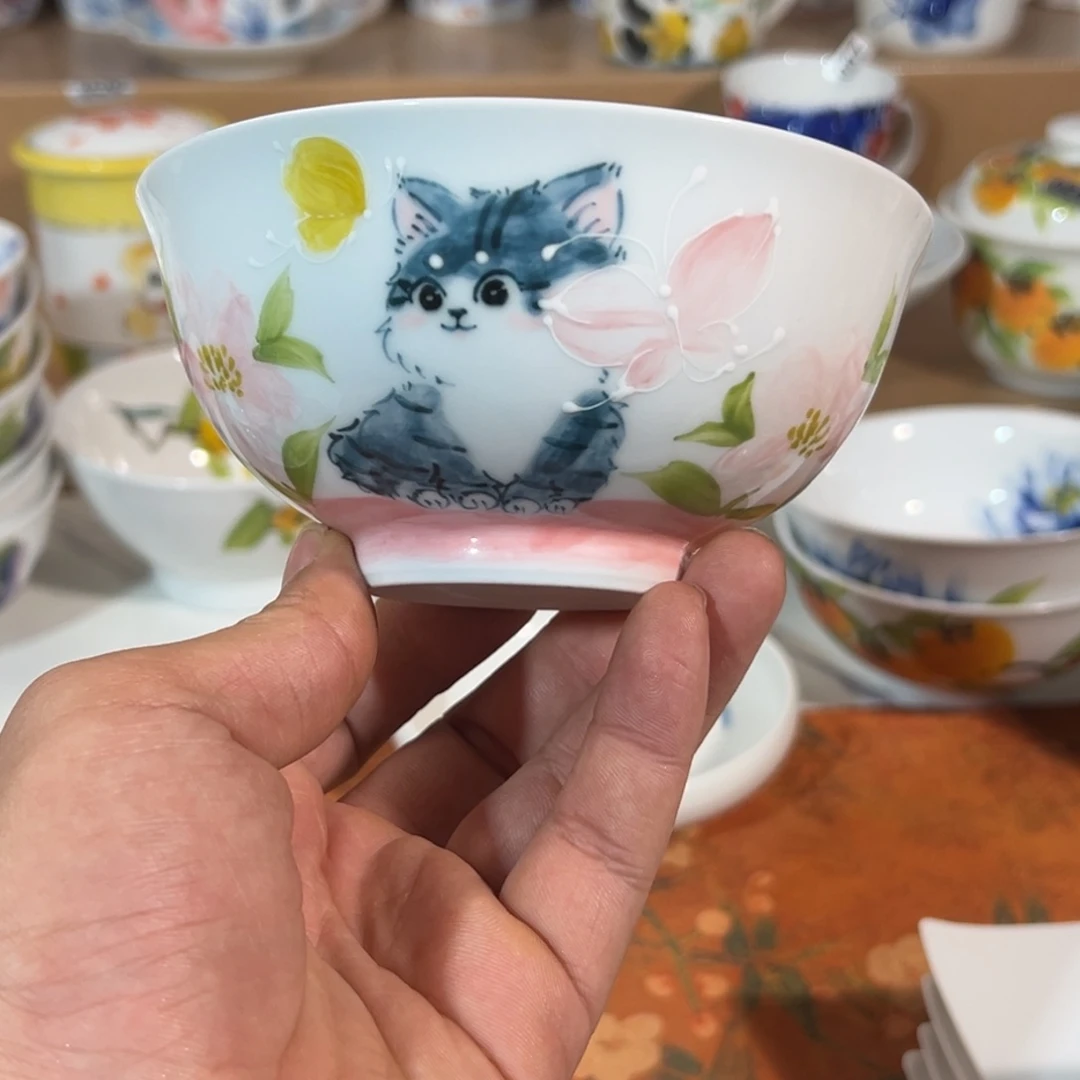 陶瓷景德镇高温釉下陶瓷5寸碗