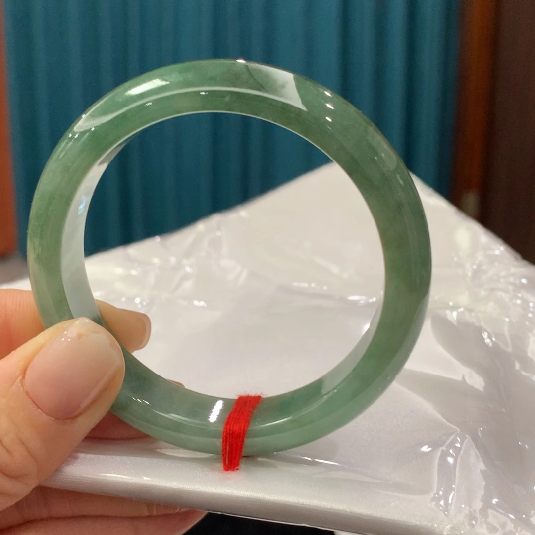 未镶嵌手镯翡翠完美者慎拍 圈口53