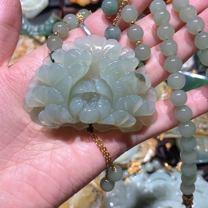 岫玉毛衣链未镶嵌