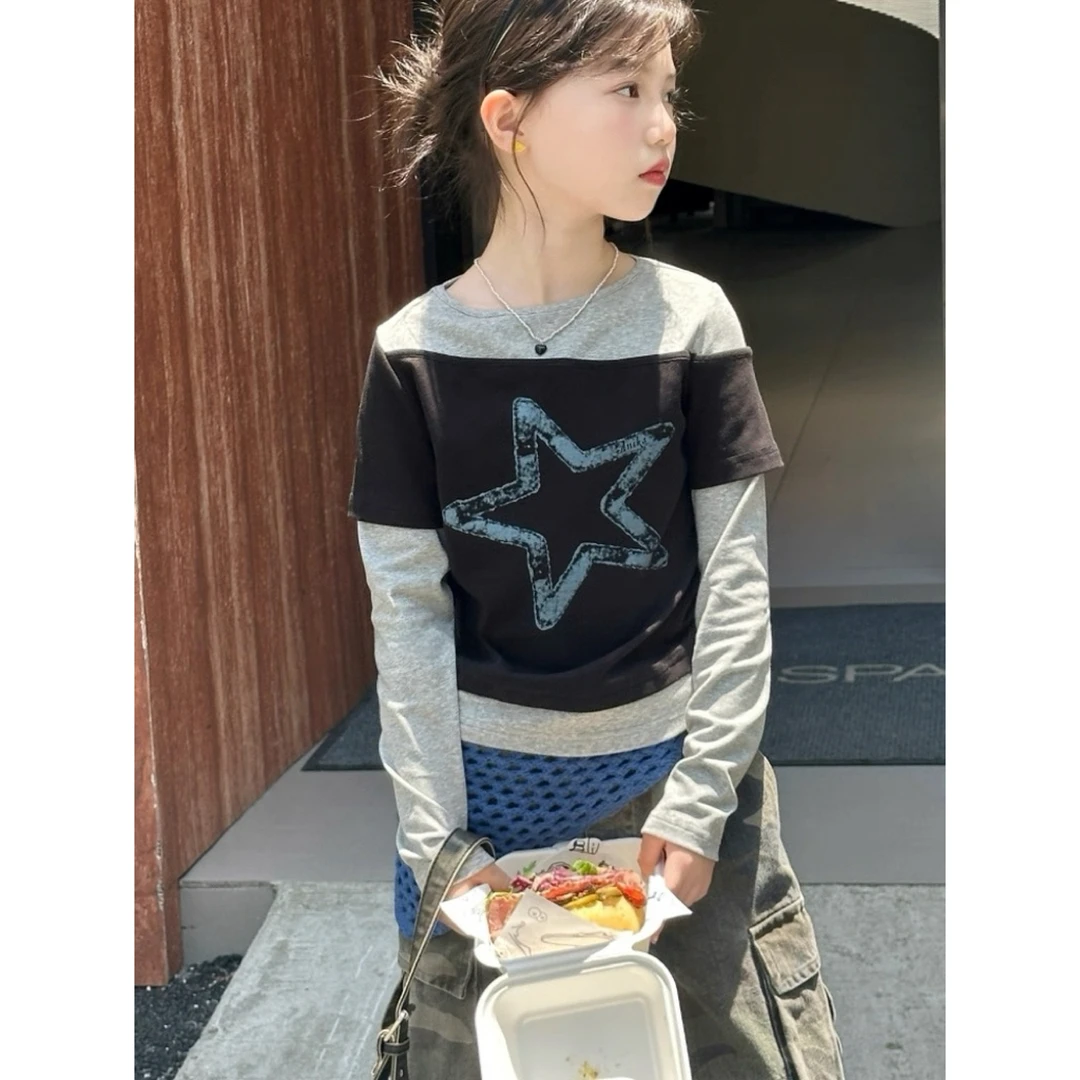 W童品，（现货）2025套装春秋季新款女童中大童套装洋气韩版4093