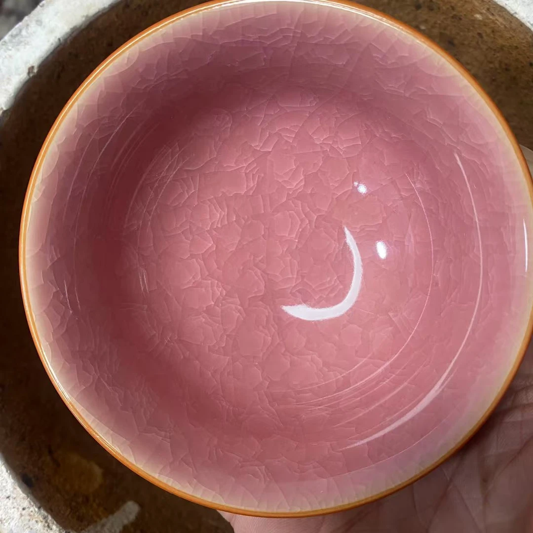 冰裂粉金口主人杯（单只）