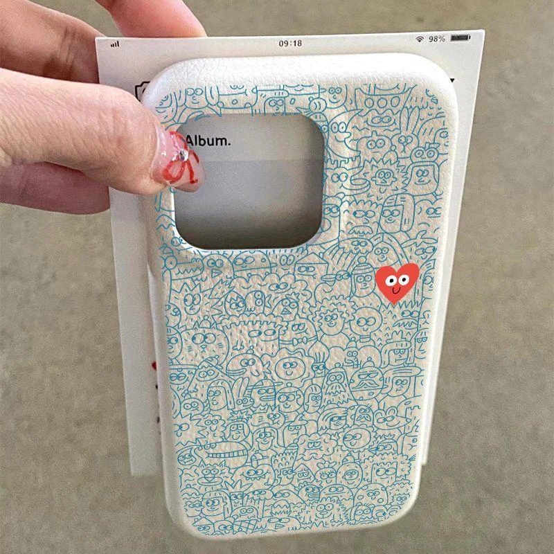 奥菲顿爱和幸福适用苹果16promax手机壳iPhone15高级14仿皮纹13套