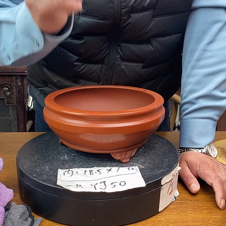 紫砂花盆货号一只YJ50