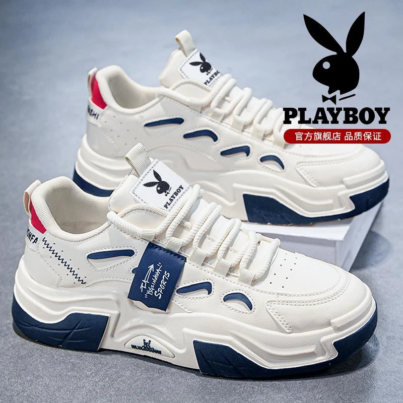 花花公子板鞋男款冬季2025新款韩版小众面包鞋青少年韩版休闲板鞋