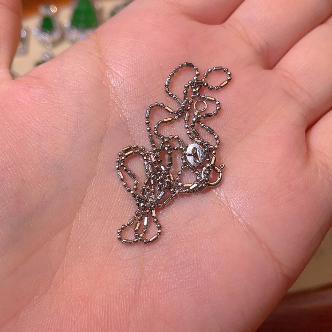 吊坠(不含链)银S925镶嵌翡翠玄****号