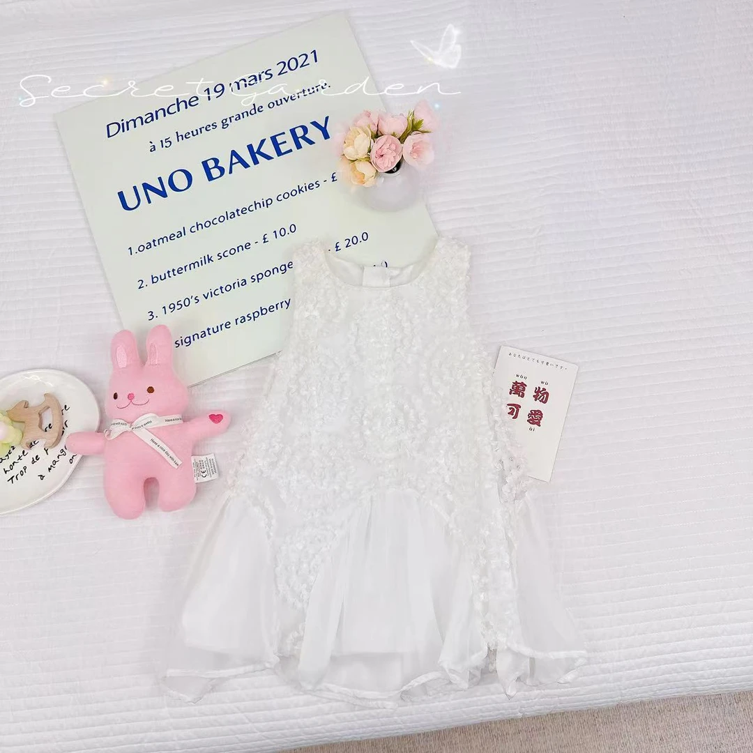 夏款新款女童韩版无袖背心纱裙礼服连衣裙.D-XA721