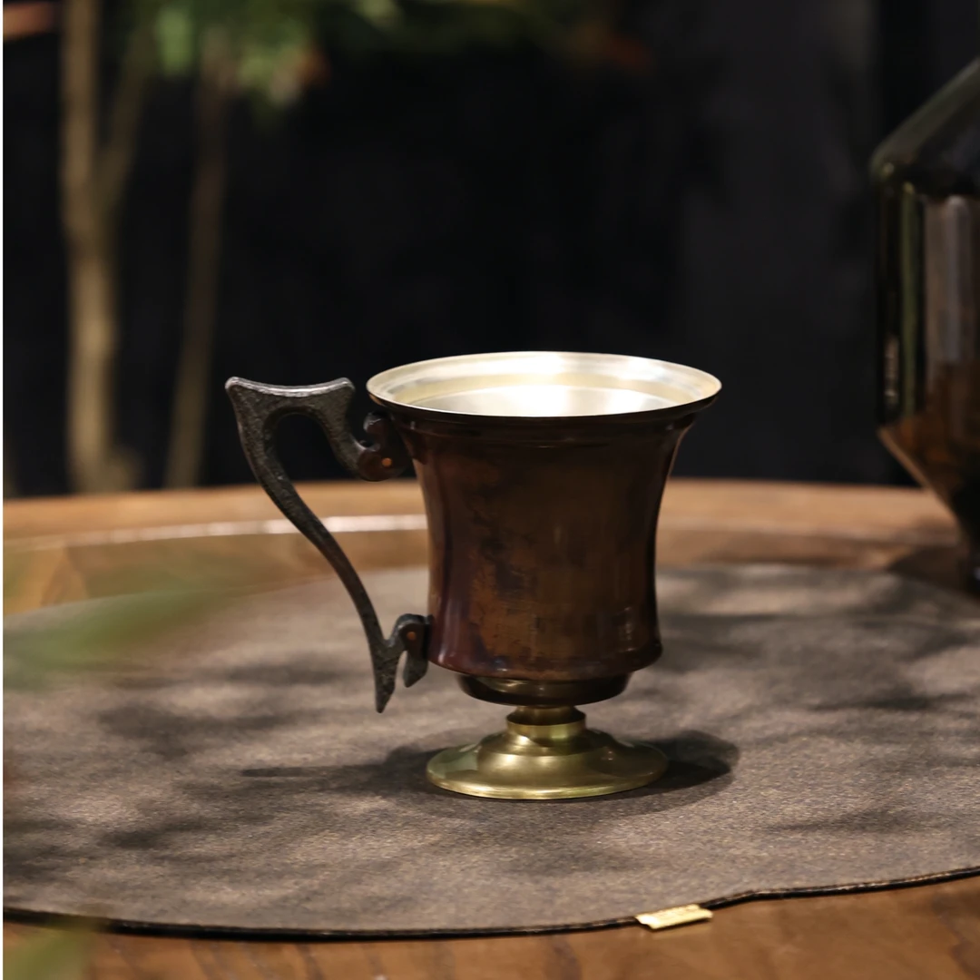 春喜铜欧式高款咖啡杯