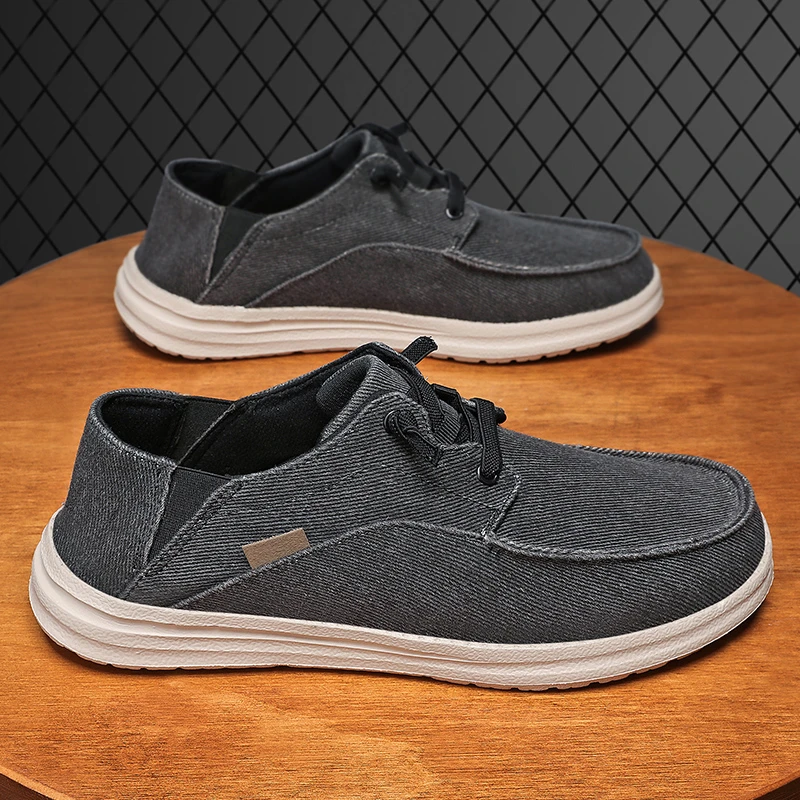 帆布鞋男鞋大码45 46 47轻便透气软底男士工作开车休闲老北京布鞋
