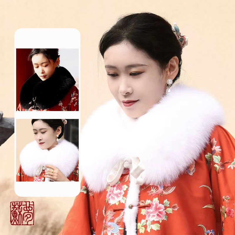 {苏梦}百搭气质款大毛领0501088