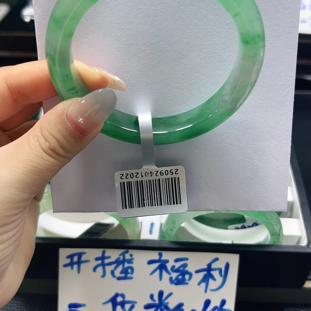 石英质玉（非洲翠）未镶嵌手镯