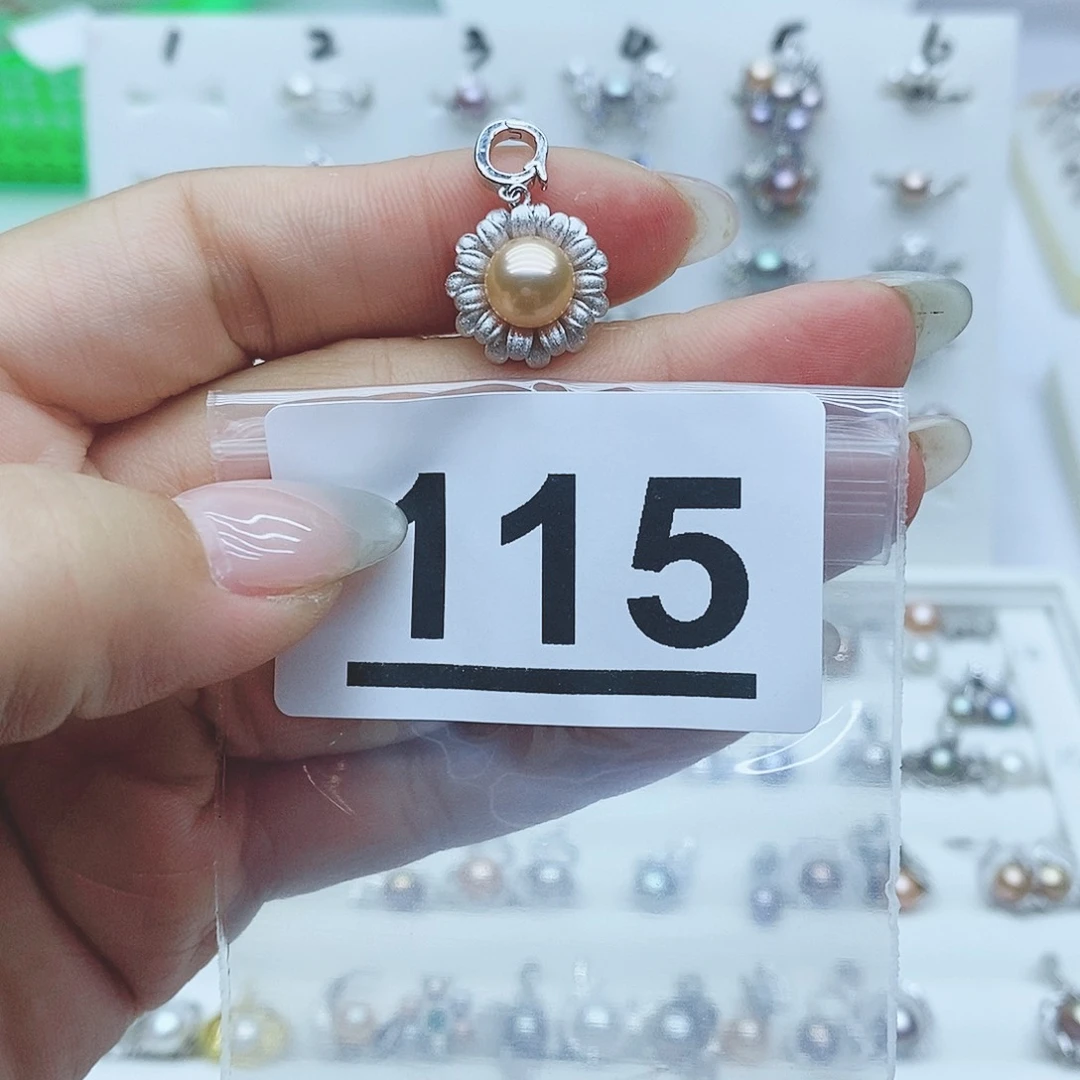 戒指银S925镶嵌淡水珍珠115