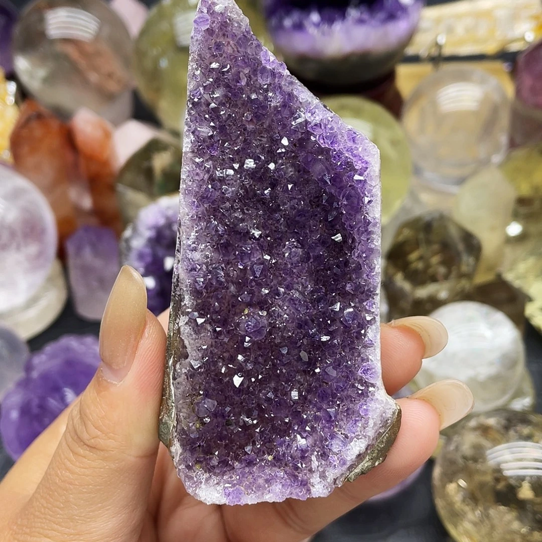 未镶嵌珠宝半成品水晶26紫水晶